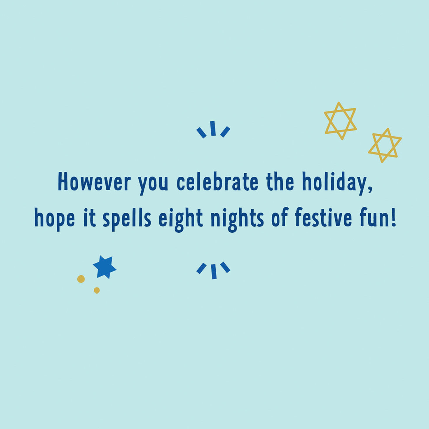 Festive Fun However You Spell It Funny Hanukkah Card, , large image number 2