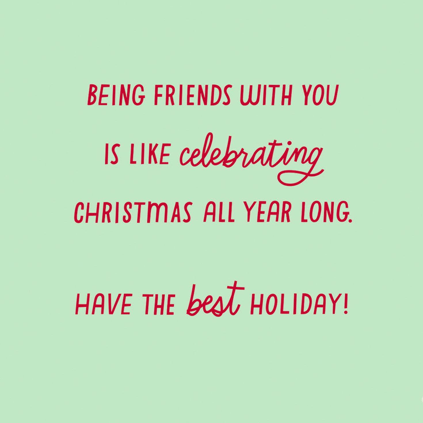 So Glad for a Friend Like You Christmas Card for only USD 2.99 | Hallmark
