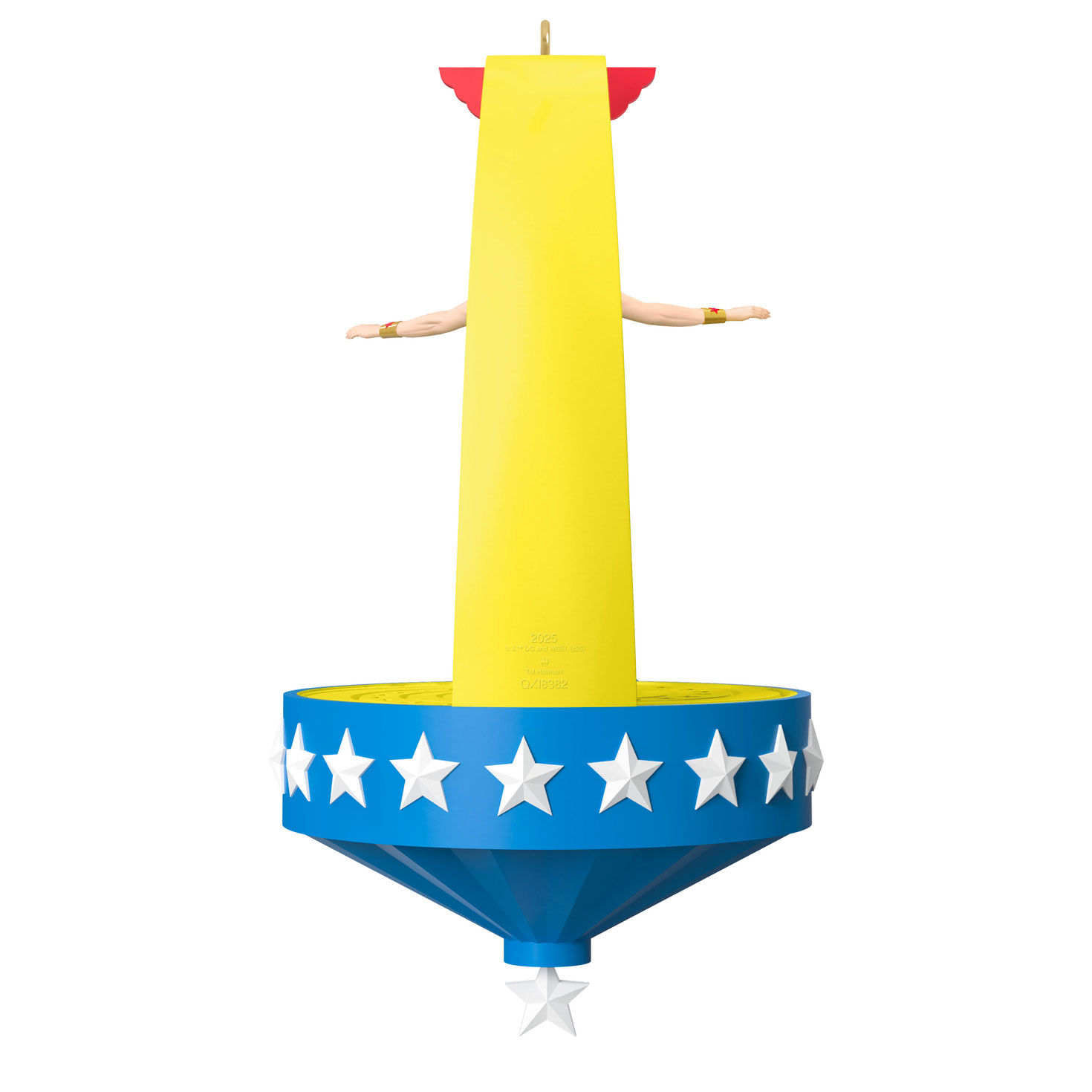 Wonder Woman on Platform Keepsake Ornament back image number 6