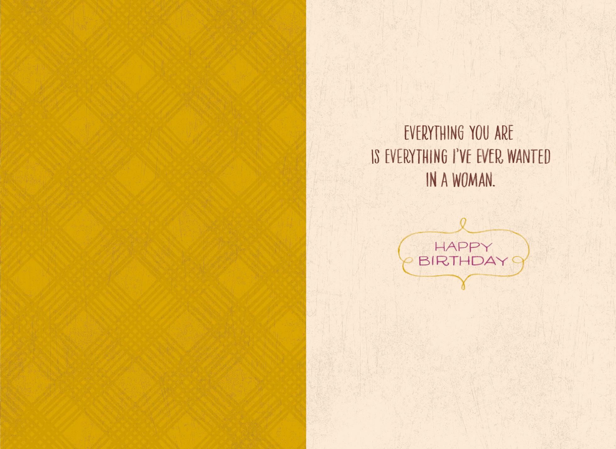 Beauty by Day Wife Birthday Card