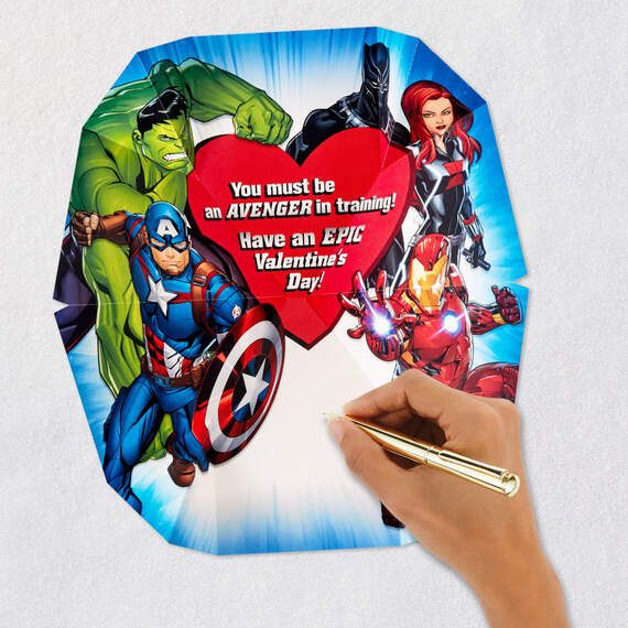 Marvel Avengers Avenger in Training Pop-Up Valentine's Day Card for Grandson, , large image number 6