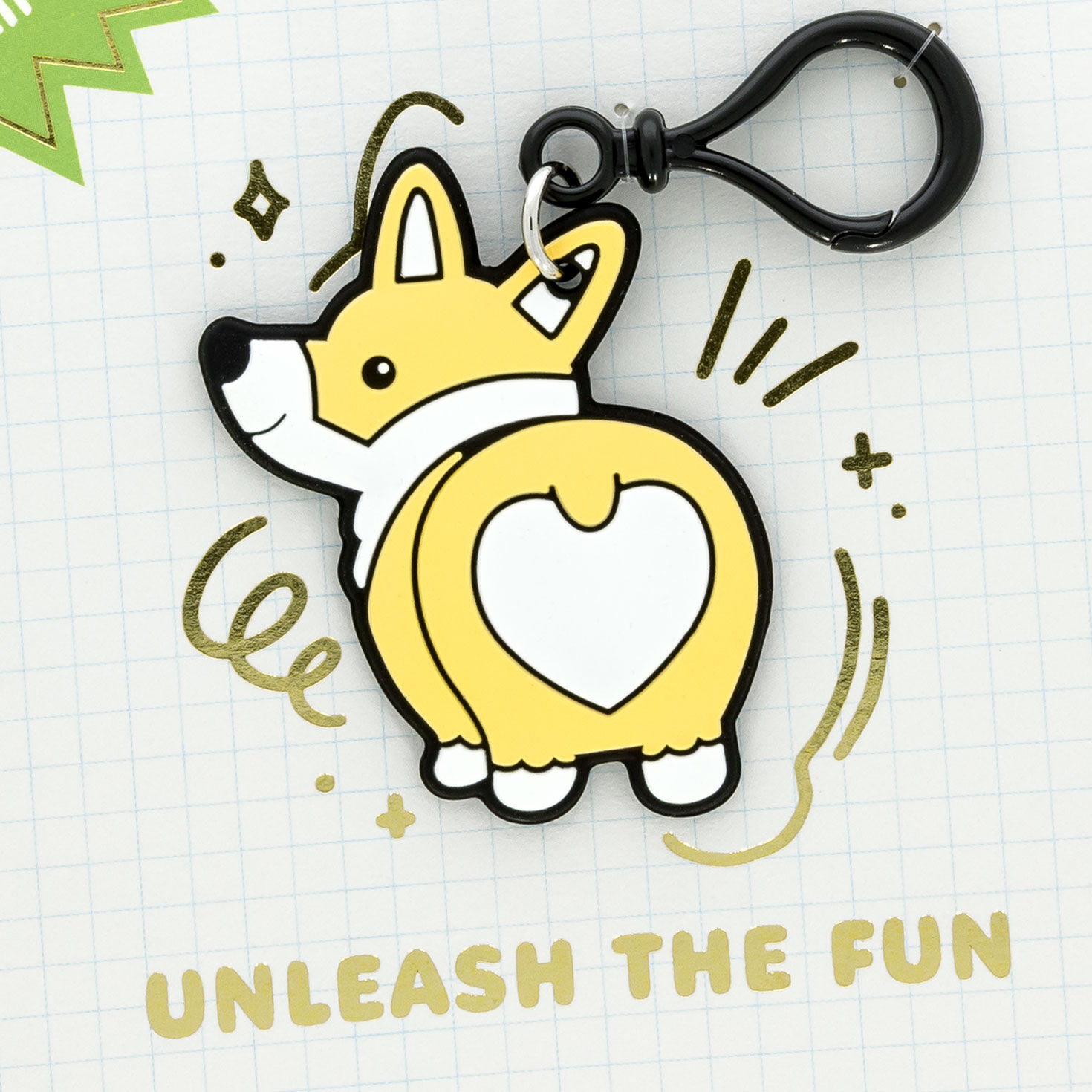 Kids Birthday Card With Corgi Dog Backpack Clip Card Front Detail image number 4