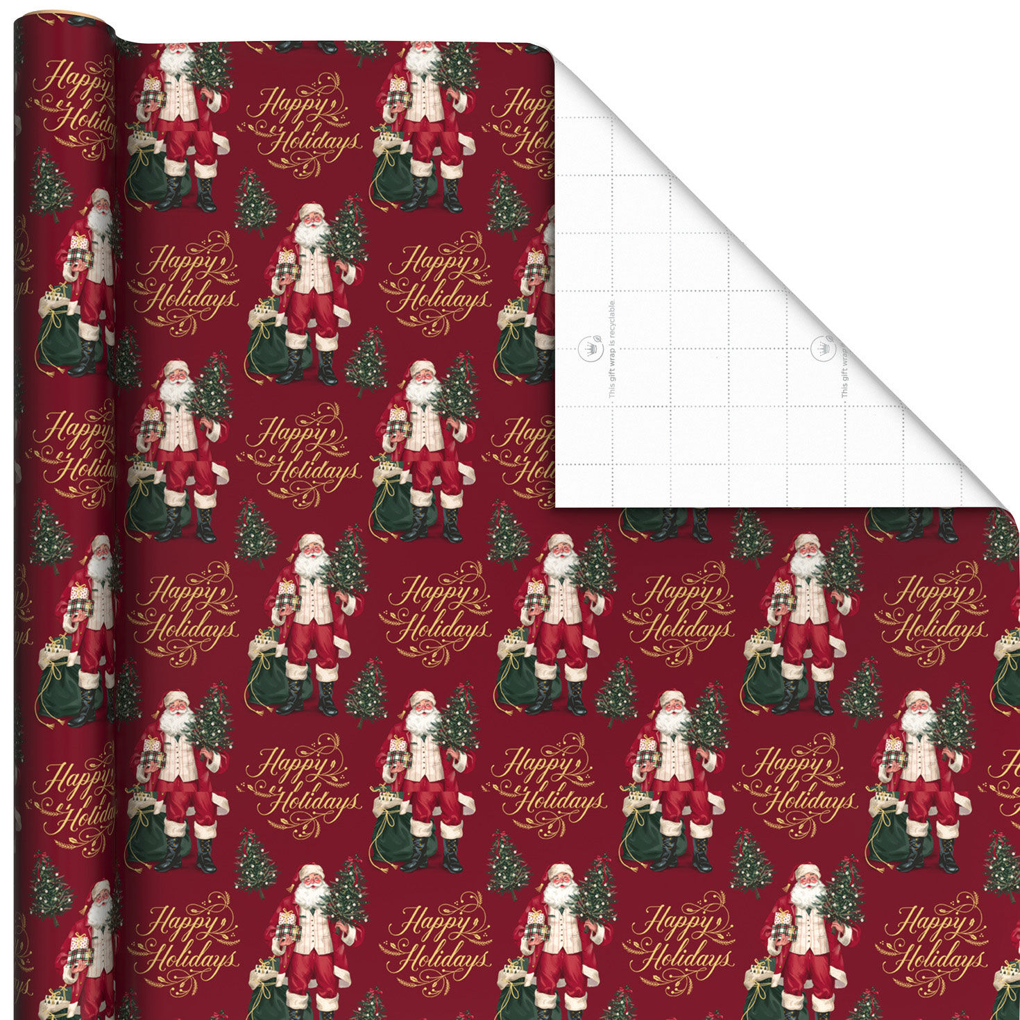 Tidings of Joy Wrapping Paper Roll Bundle Wrap Square image number 4