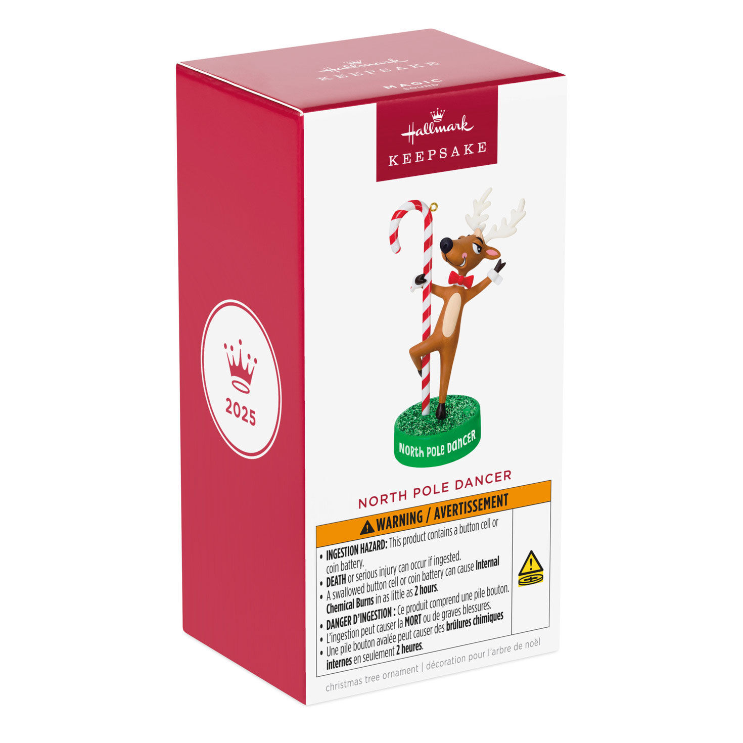 Reindeer Pole Dancer Keepsake Ornament package front image number 7