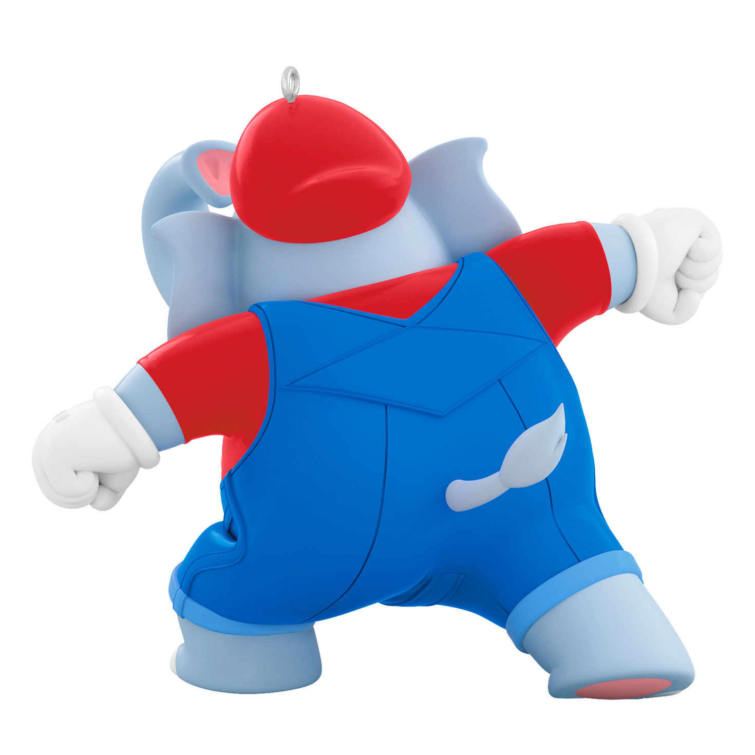 Super Mario Elephant Mario Keepsake Ornament Back image number 7