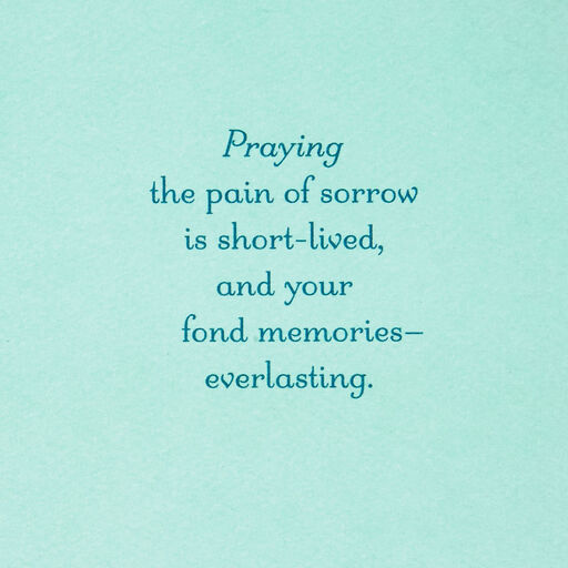 A Prayer for God's Comfort Religious Sympathy Card, 