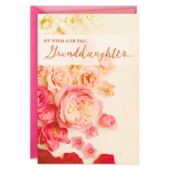 You're Loved Floral Birthday Card for Granddaughter