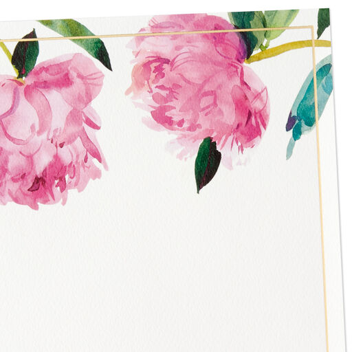 Pink Peonies Stationery Set, Box of 20, 