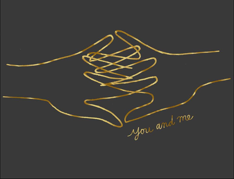 Let's Always Hold Hands Love Card