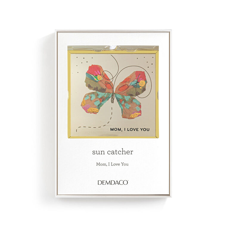 Mom I Love You Multicolor Butterfly Suncatcher package image number 3
