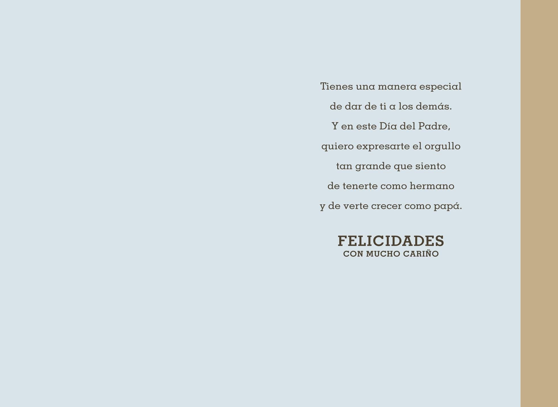 You're Wonderful Spanish-Language Father's Day Card for Brother