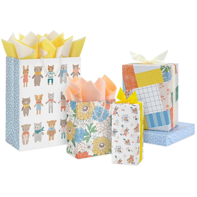 Cute Critters Gift Wrap Collection