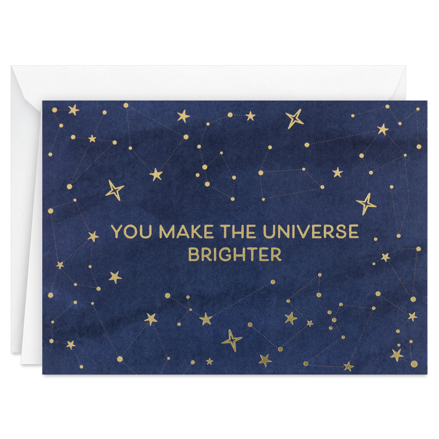 Stars on Navy Blue Blank Thank You Note Cards Pack  image number 2