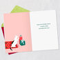 Cat Curled Up in Chair Christmas Card Open card with envelope image number 3