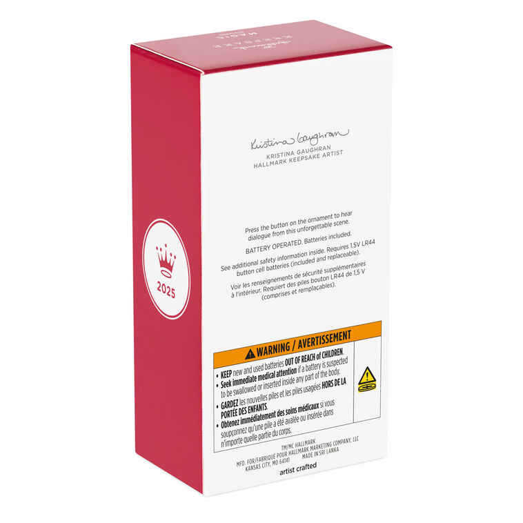 Star Wars Yoda Training Luke Keepsake Ornament package back image number 8