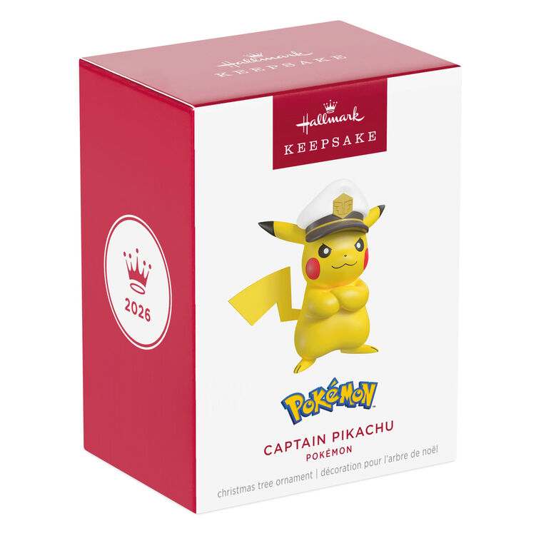 pokemon card ornament Hallmark Keepsake Christmas Ornament, Pokmon Pikachu, Gifts for Pokmon Fans : Home & Kitchen Fans and trainers will love to hang this decoration of an epic Pokmon with fire tail and extended dragon wings Pokmon Captain Pikachu Ornament