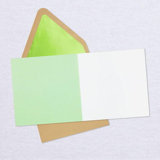 Golden Pineapple Blank Card, 