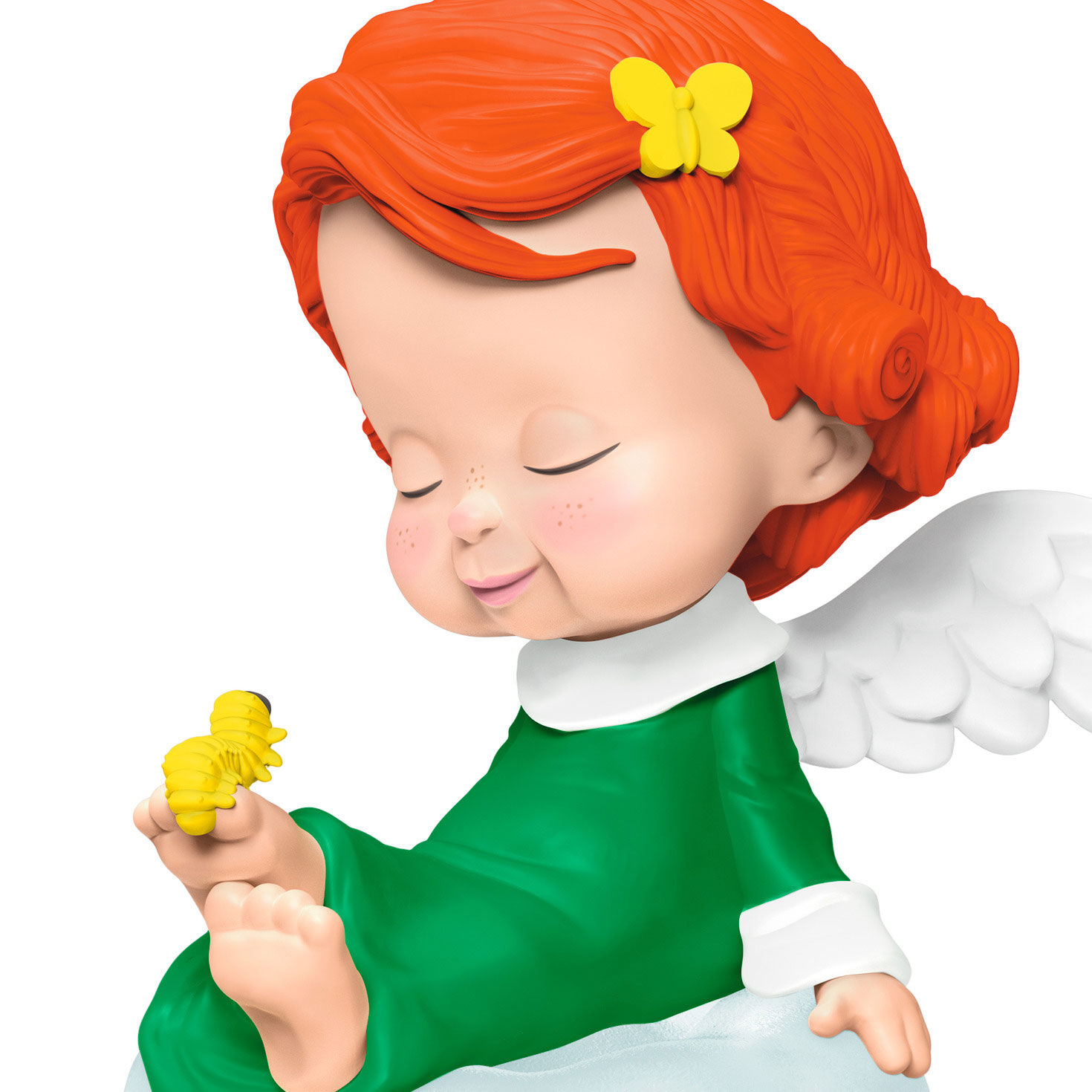 Angel Girl in Cloud Keepsake Ornament closeup view image number 5