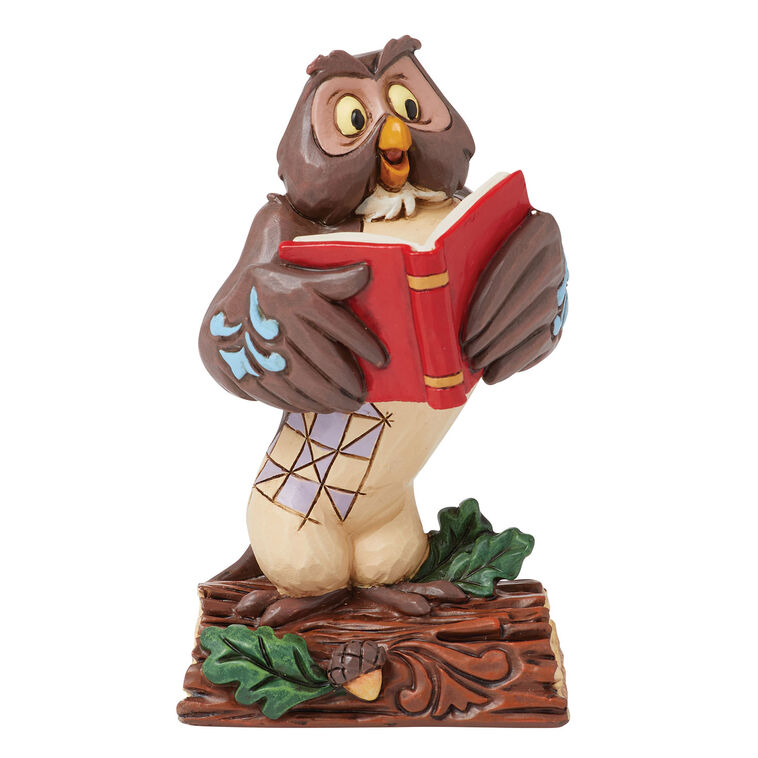 Jim Shore Disney Winnie the Pooh Owl With Book Mini Figurine, 3.5", , large image number 1