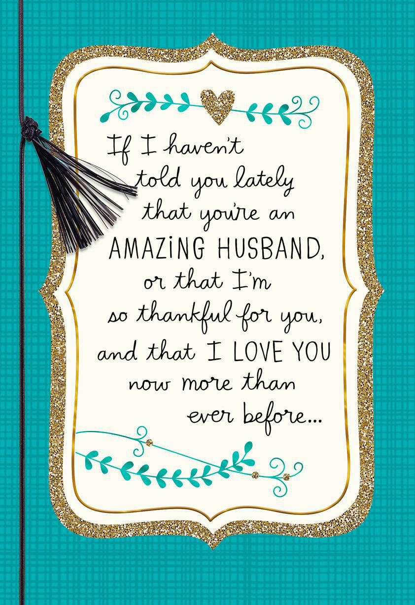 You're An Amazing Husband Anniversary Card