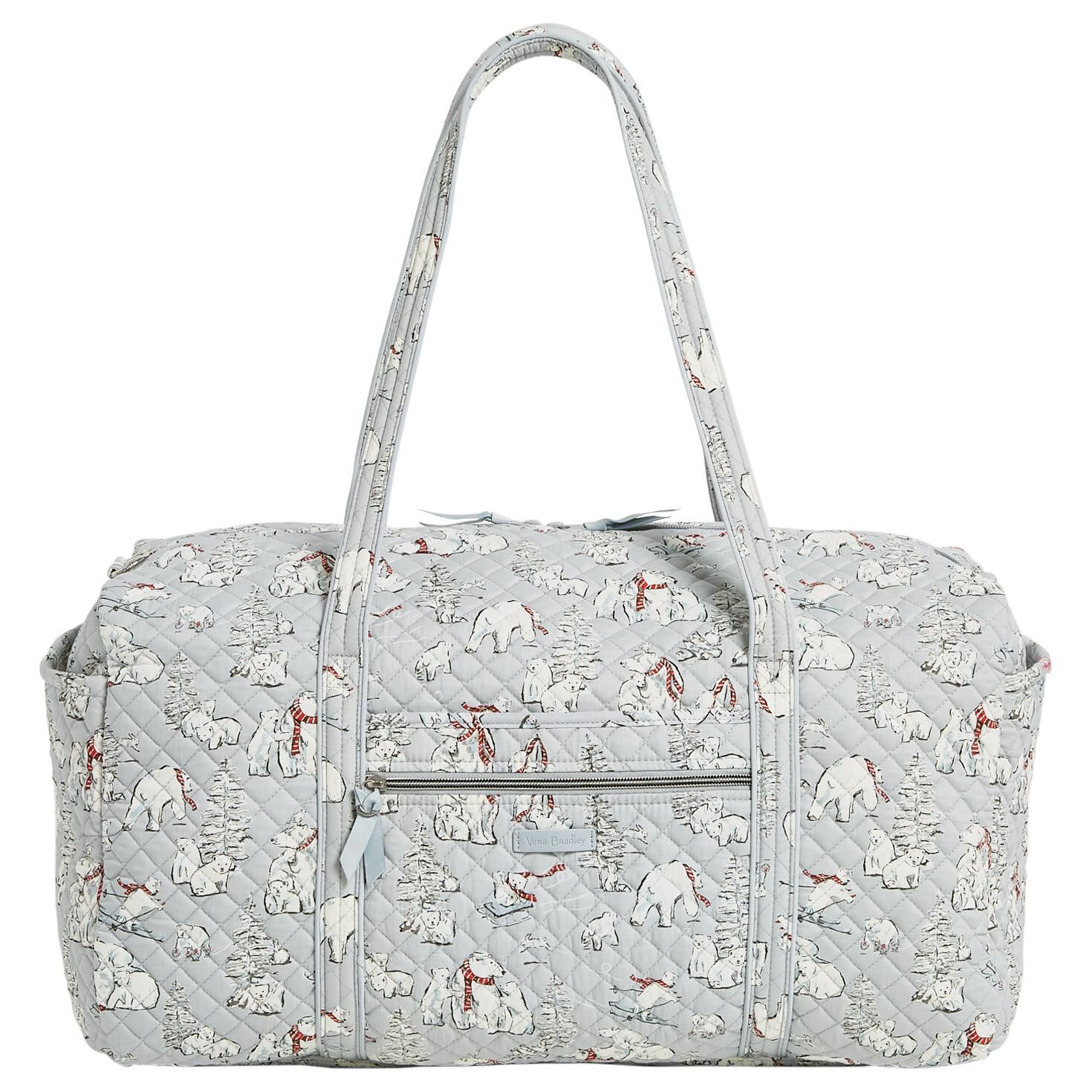Vera Bradley Iconic Large Travel Duffel Bag In Beary Merry