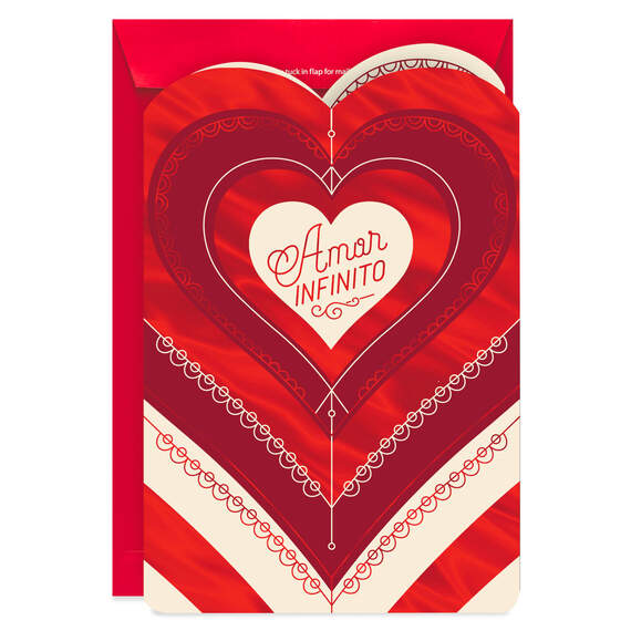 Infinite Love Jumbo Spanish-Language Valentine's Day Card, 19.25", , large image number 1