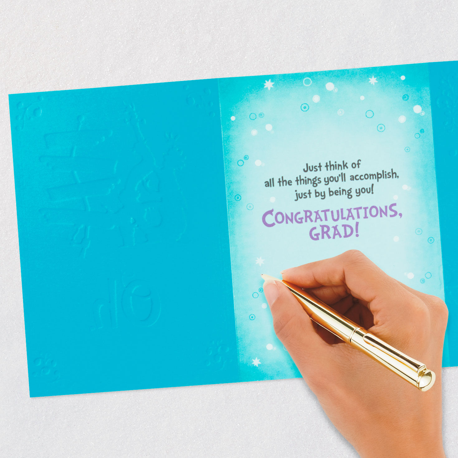 Dr Seuss Oh, the Places You'll Go Graduation Card signing card image number 8