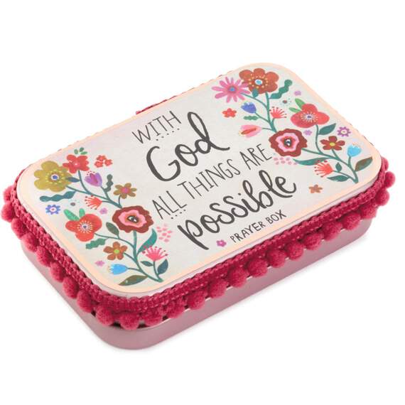 Natural Life With God All Things Are Possible Prayer Box