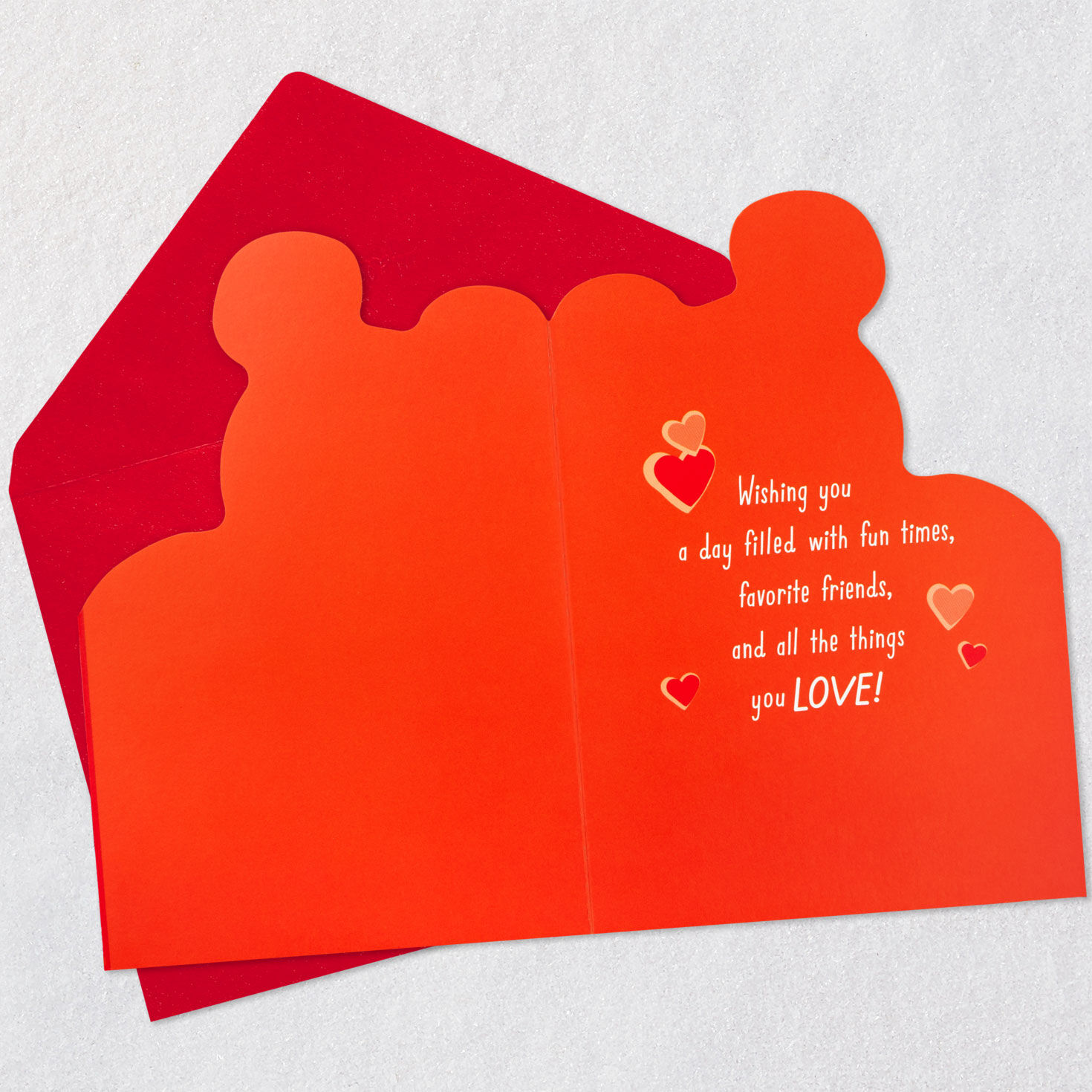 Disney Favorite Friends Valentine's Day Card for Kids Open card with envelope image number 3