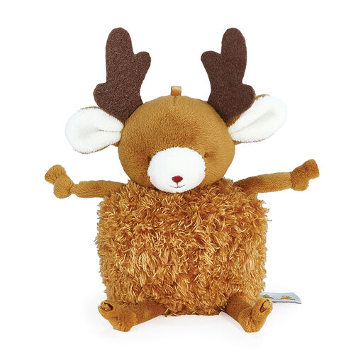 Bunnies By the Bay ReinDeer Me Roly Poly Plush, 5", 