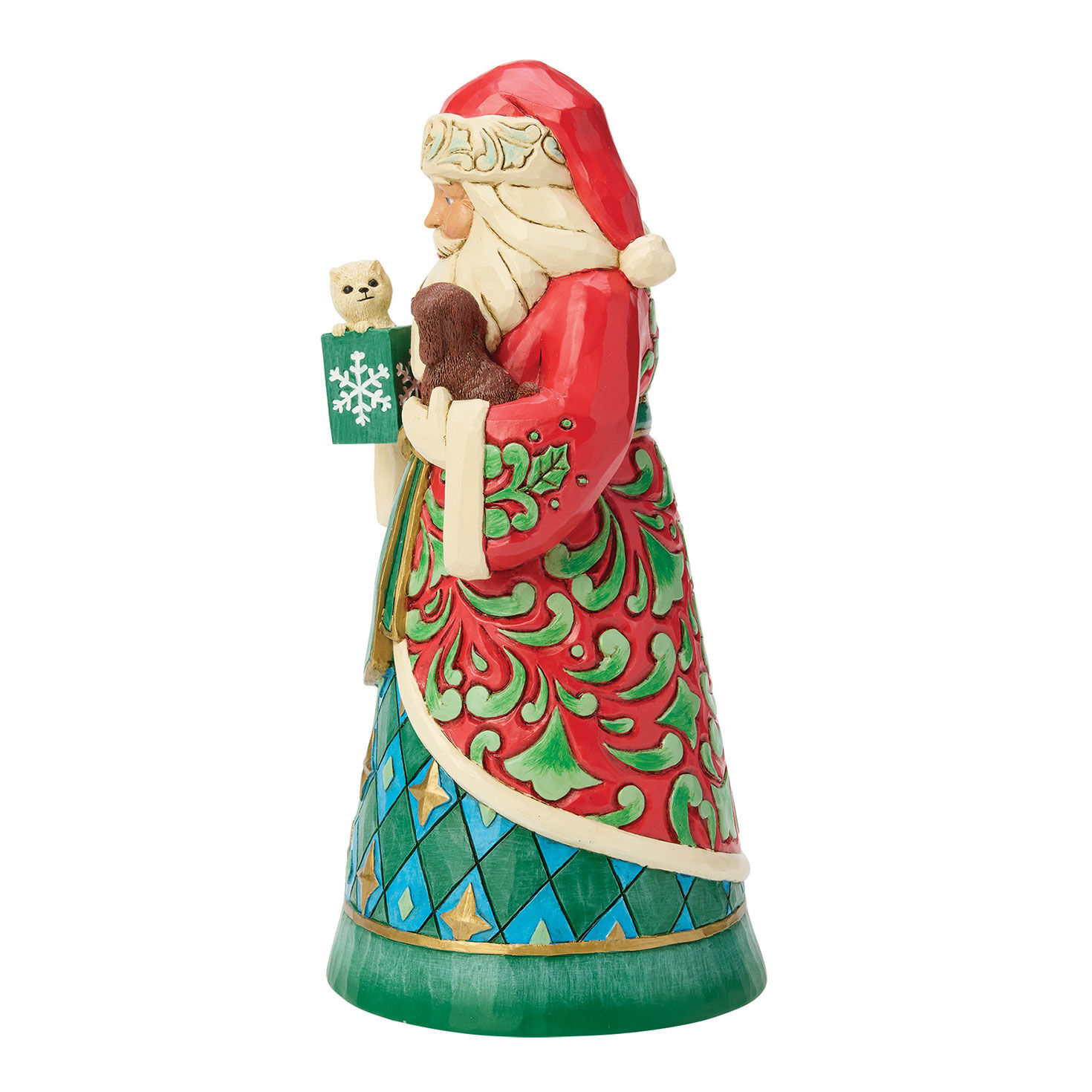 Santa Holding Animals Jim Shore Statue side image number 3