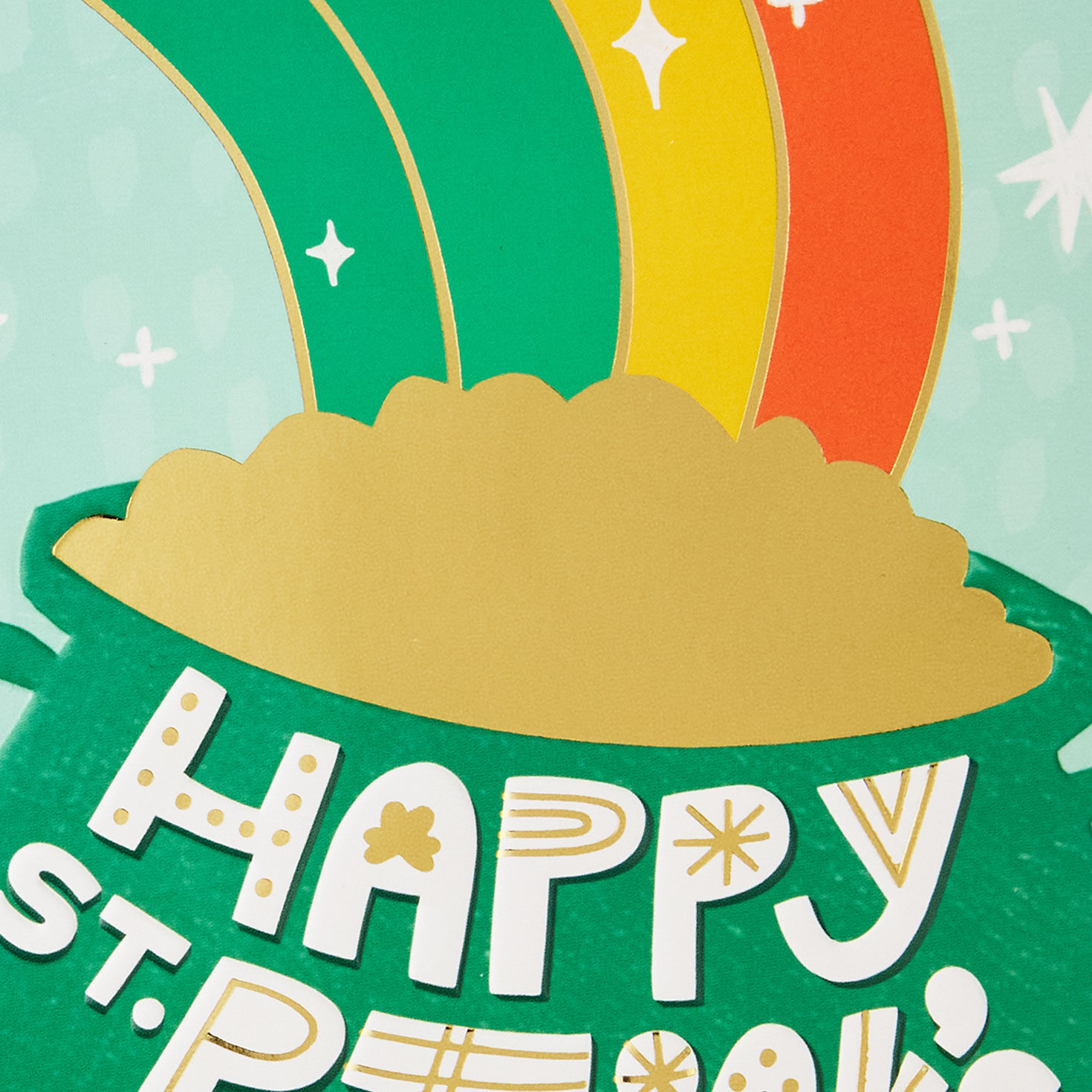 Pot of Gold St. Patrick's Day Card With Sound Card Front Detail image number 4