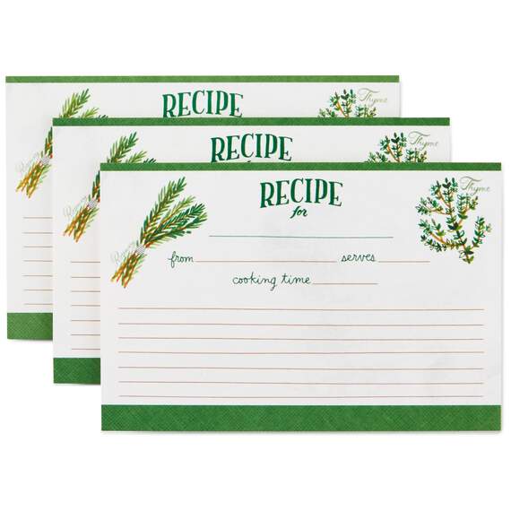 Herbs and Spices Recipe Cards