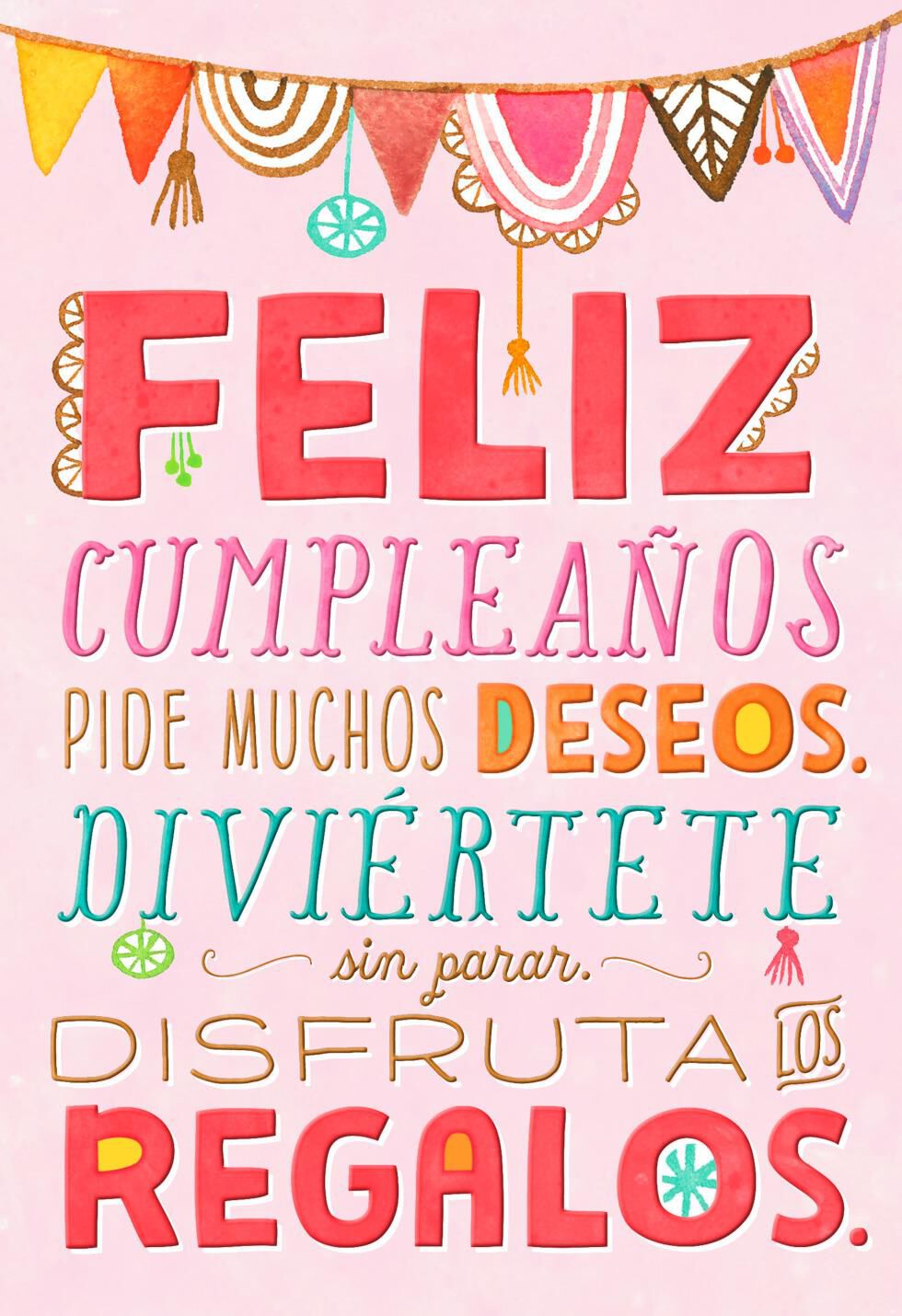 It's Your Day Spanish-Language Birthday Card