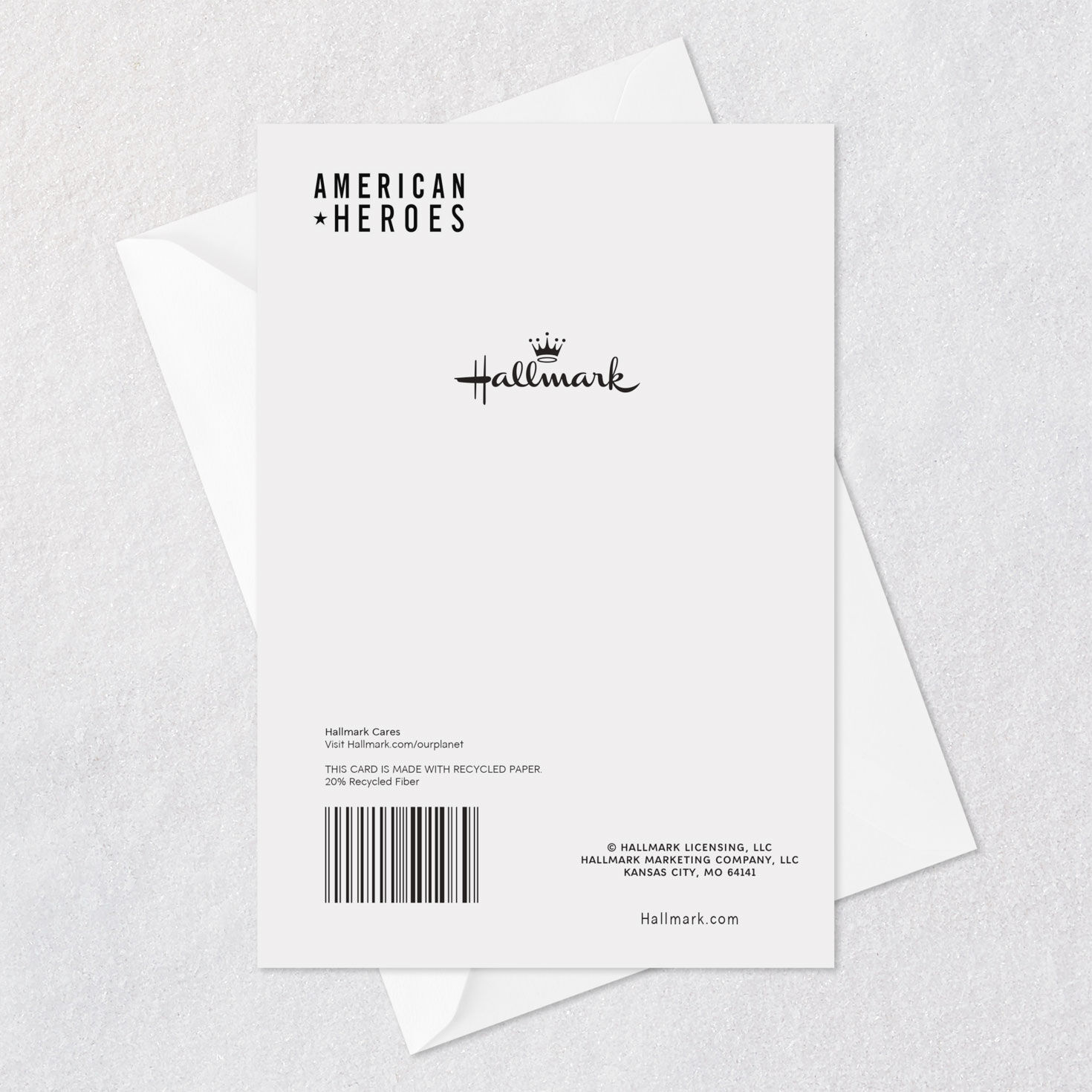 American Flags Military Deployment Card Card Back with Envelope image number 7