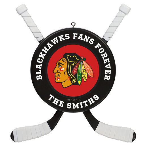 NHL Hockey Personalized Ornament, Chicago Blackhawks®, 