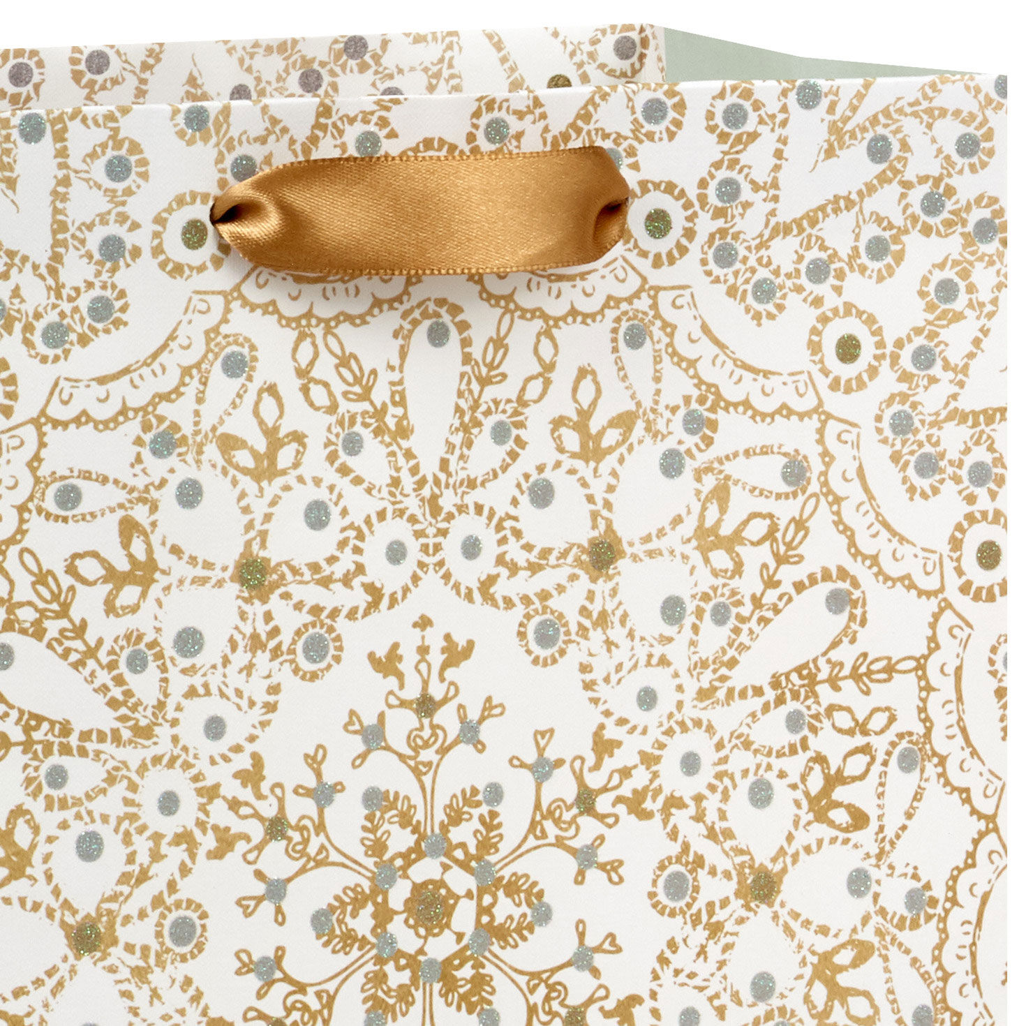 9.6" Snowflake Mandala Medium Holiday Gift Bag for only USD 3.49 | Hallmark