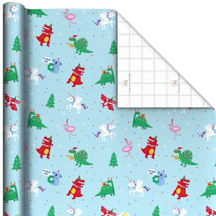 Cool Christmas Characters Wrapping Paper Roll, 35 sq. ft.