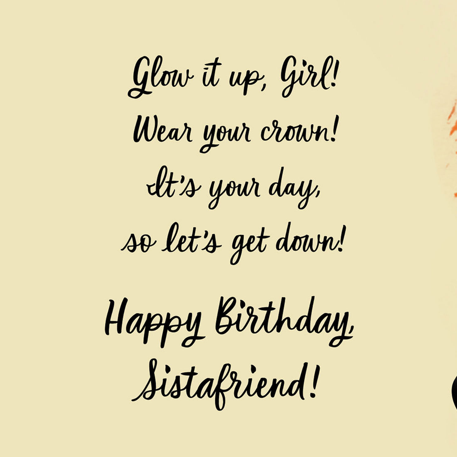 Black Women Shopping Birthday Card for Her Sentiment image number 2