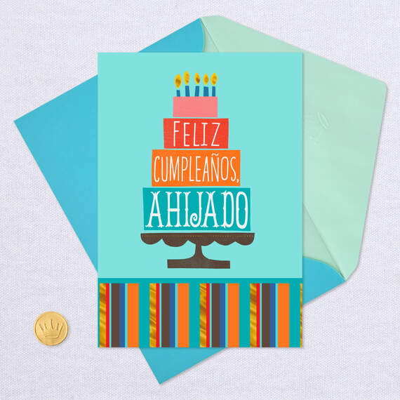 Love and Joy Spanish-Language Birthday Card for Godson, , large image number 5