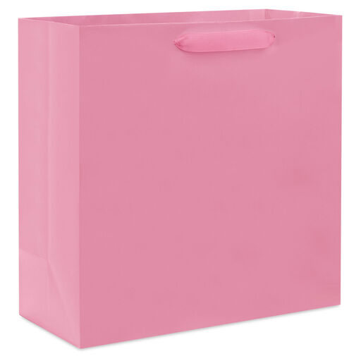 10.4" Pink Large Square Gift Bag, 