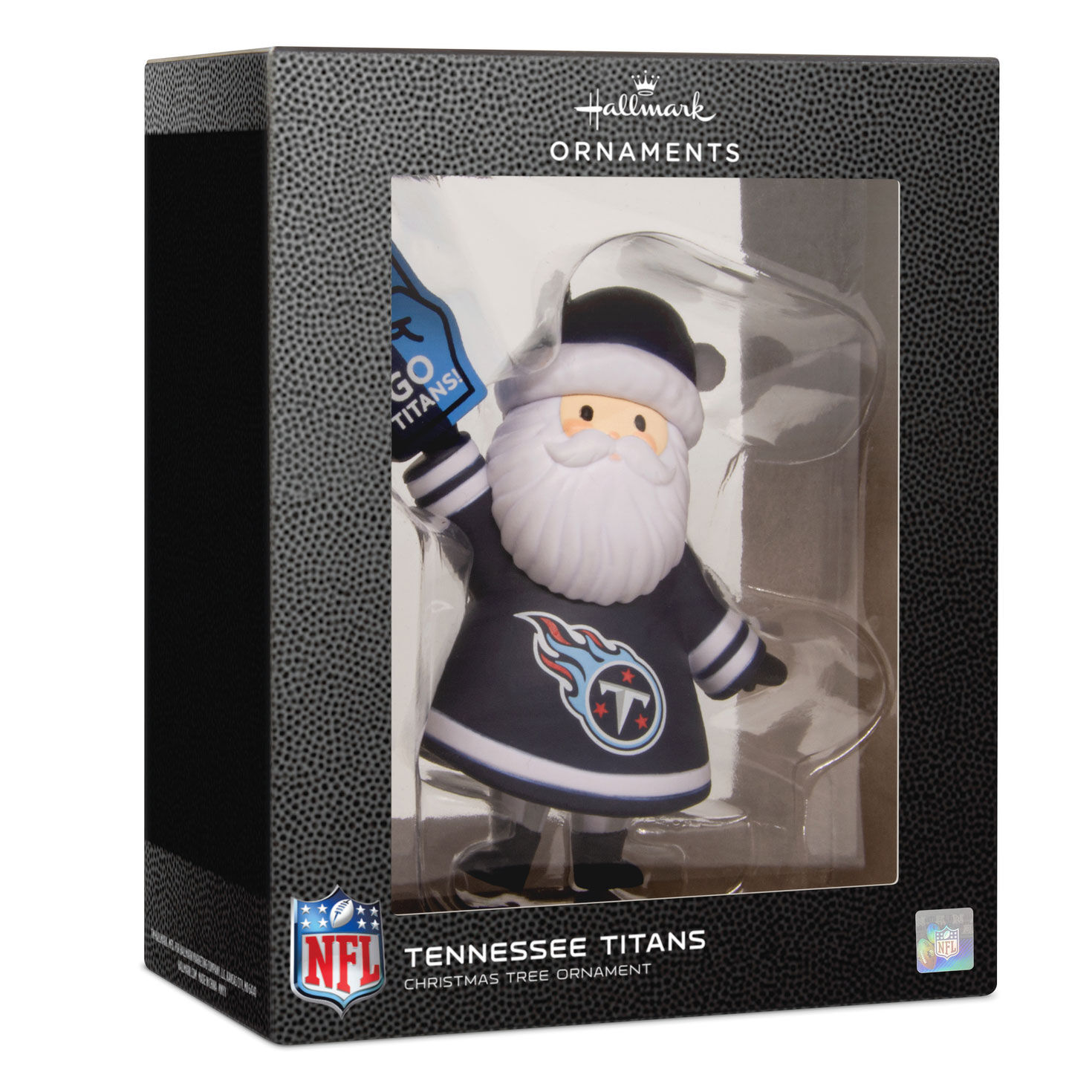 Tennessee Titans Santa Fan Christmas Ornament package front image number 7