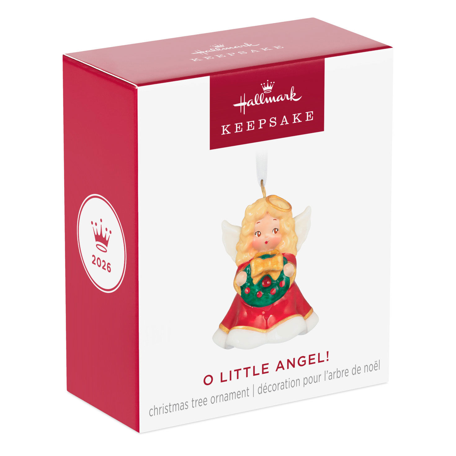 Vintage Angel With Wreath Keepsake Ornament Package Front image number 7