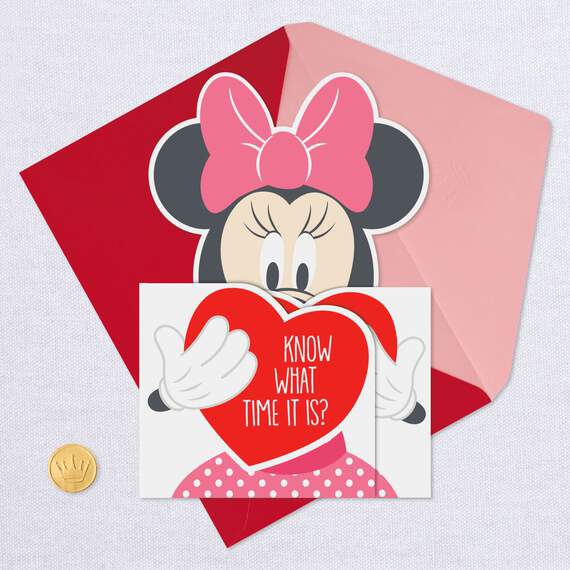 Disney Minnie Mouse Hug Valentine's Day Card, , large image number 6