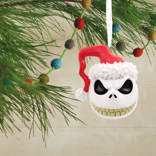Disney Tim Burton's The Nightmare Before Christmas Jack Skellington Head Hallmark Ornament, 