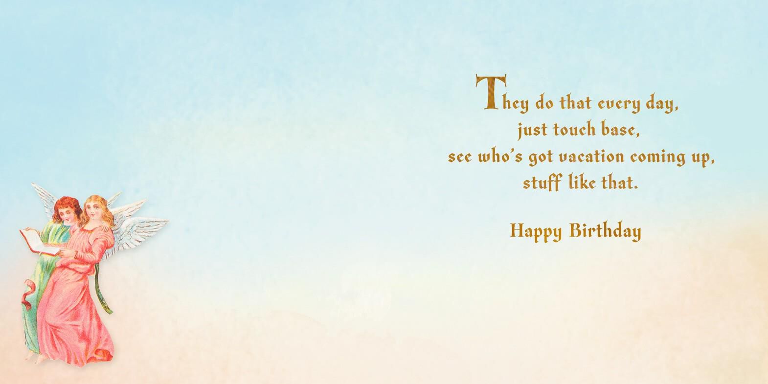 Angels Birthday Card