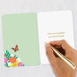 Butterfly and Vase of Flowers Thank You Card Signing card image number 6