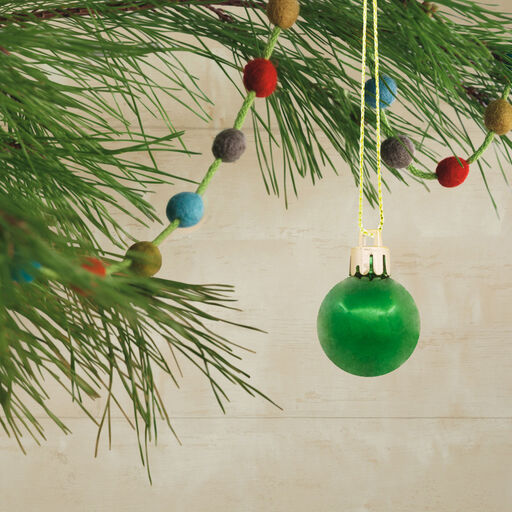 30-Piece Mini Red, Green, Gold Shatterproof Christmas Ornaments Set, 