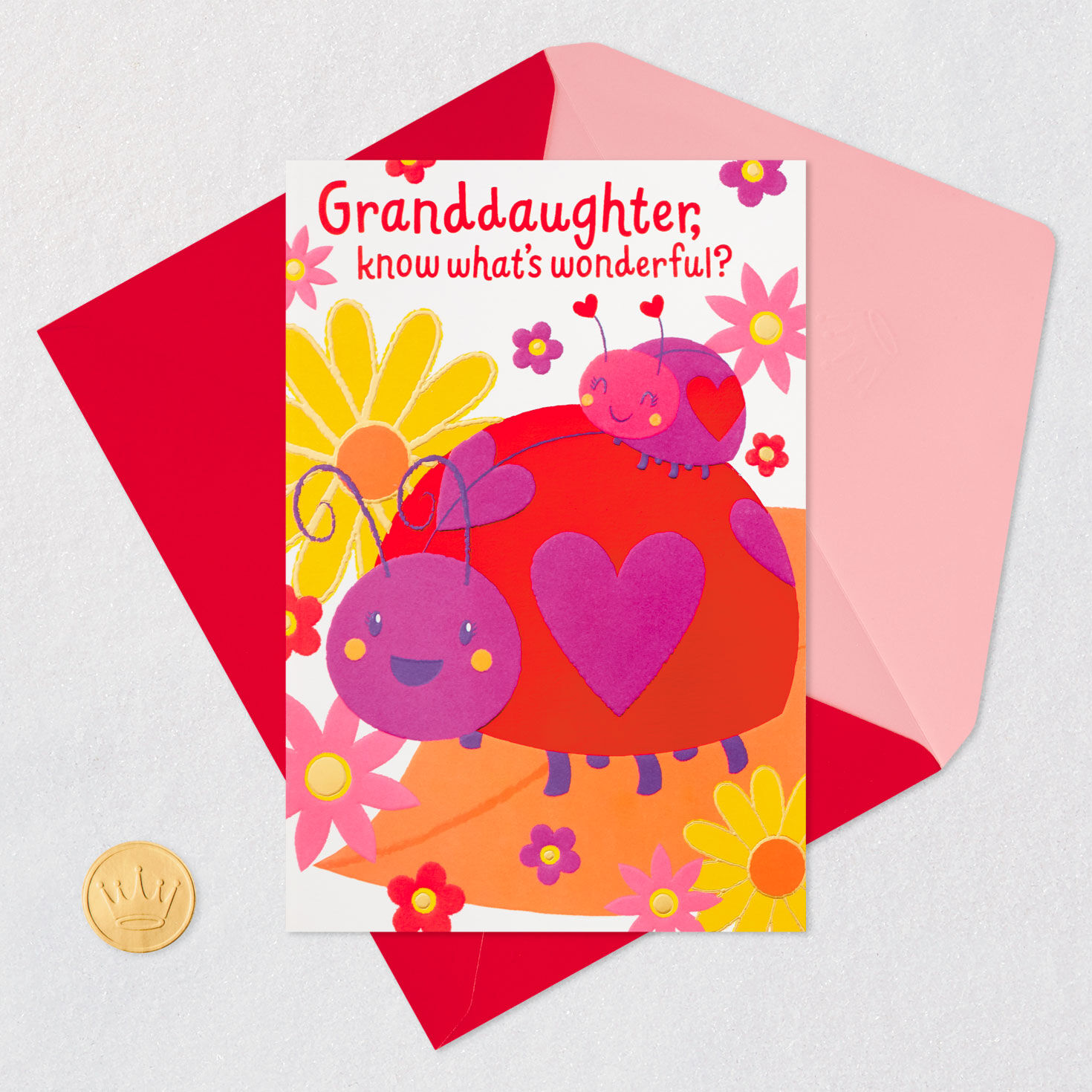 You're Wonderful Valentine's Day Card for Granddaughter, , large image number 5