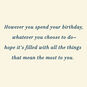 Turquoise, Blue and Gold Polka Dots Birthday Card Sentiment image number 2